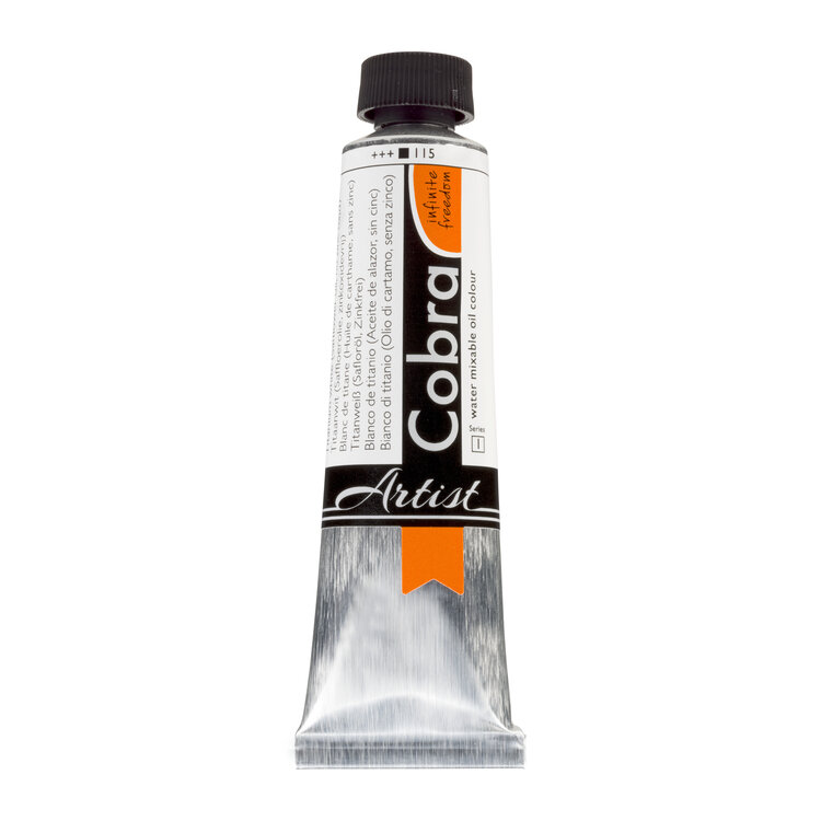 Cobra Artist 115 titanium white (safflower) - olieverf 40ml