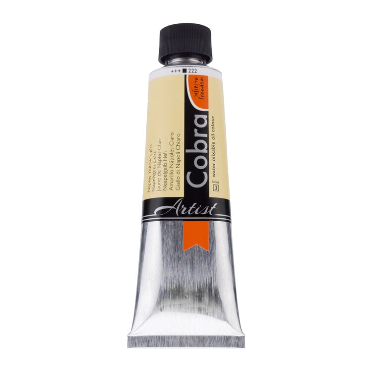 Cobra Artist 222 Artist (watervermengbare) olieverf 40ml - napelsgeel licht
