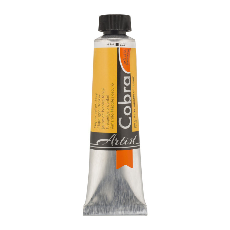 Cobra Artist 223 Artist (watervermengbare) olieverf 40ml - napelsgeel donker