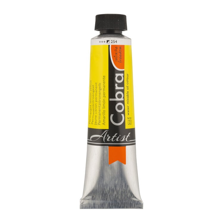 Cobra Artist 254 Artist (watervermengbare) olieverf 40ml - permanentcitroen.geel