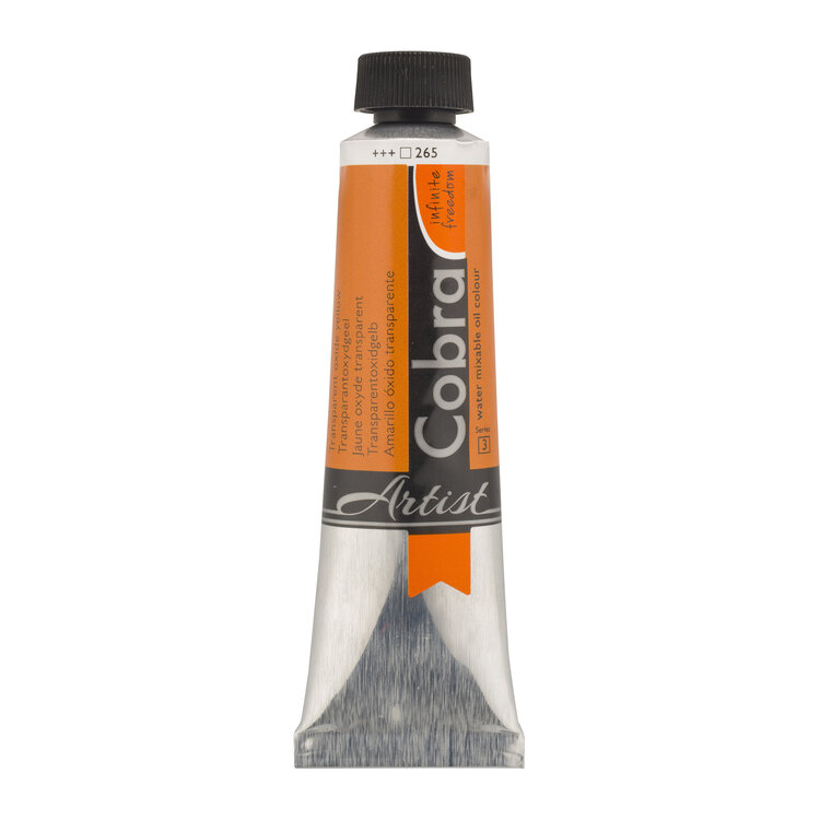 Cobra Artist 265 olieverf tube 40ml - transparant yellow oxideaar