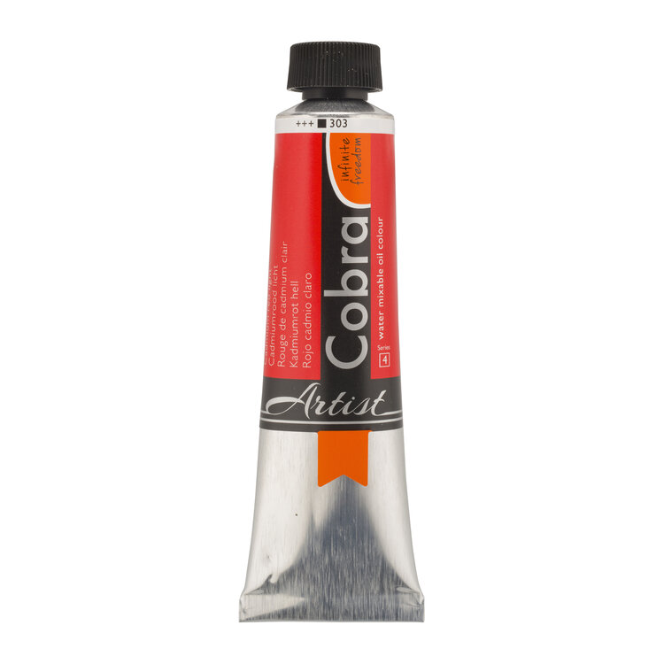 Cobra Artist 303 Artist (watervermengbare) olieverf 40ml - cadmiumrood licht