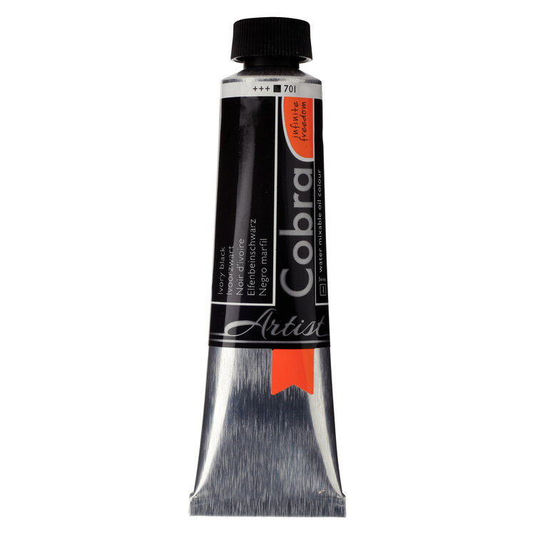 Cobra Artist 701 Artist (watervermengbare) olieverf 40ml - ivoorzwart