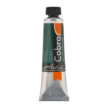 Cobra Artist 675 Artist (watervermengbare) olieverf 40ml - phtalogroen