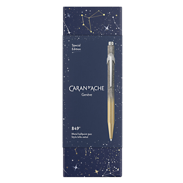 Caran d'Ache (schrijfwaren) ballpoint (849) Cosmic Blue - goud