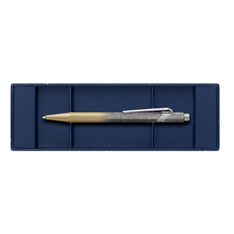 Caran d'Ache (schrijfwaren) ballpoint (849) Cosmic Blue - goud