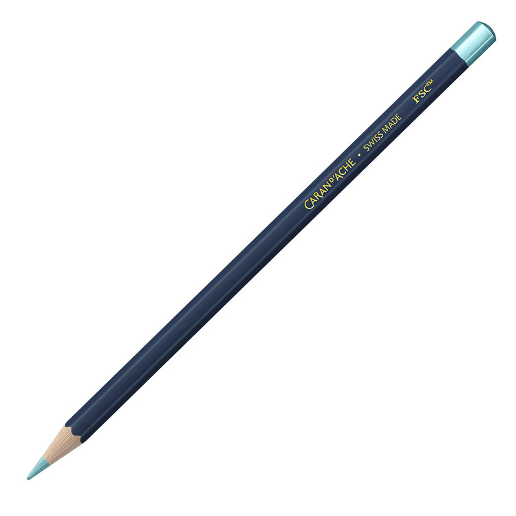 Caran d'Ache Cosmic Blue - metallic set kleurpotloden
