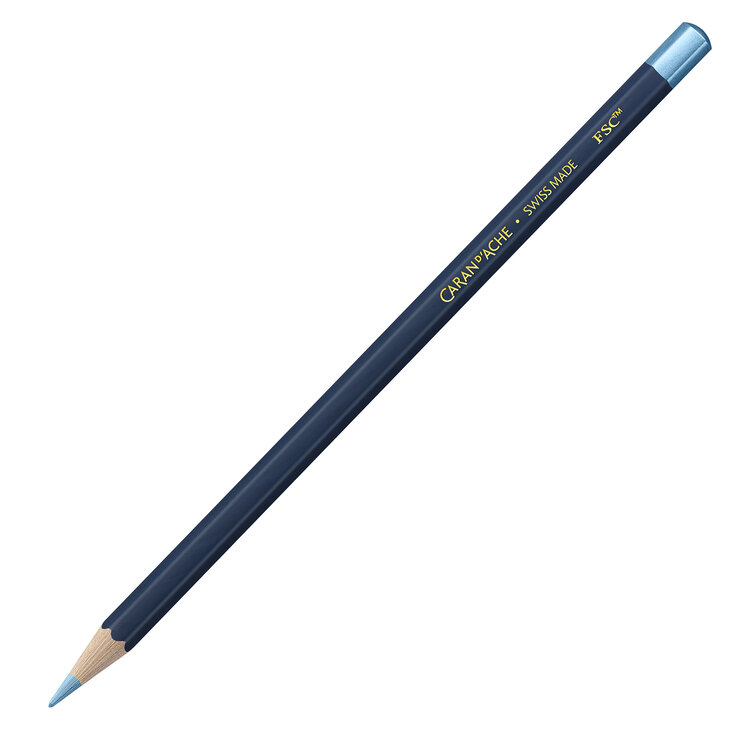 Caran d'Ache Cosmic Blue - metallic set kleurpotloden