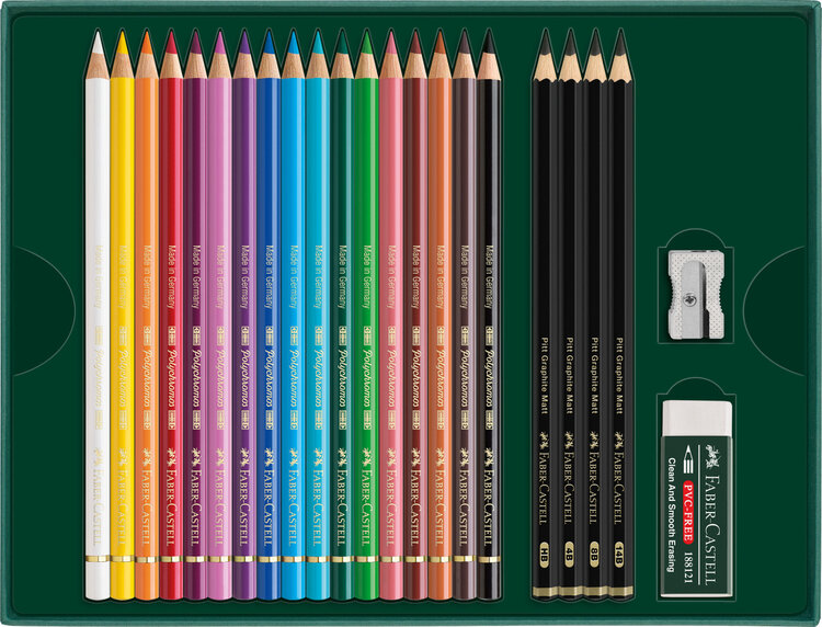 Faber Castell Polychromos (17) & Pitt Graphite Matt (4)
