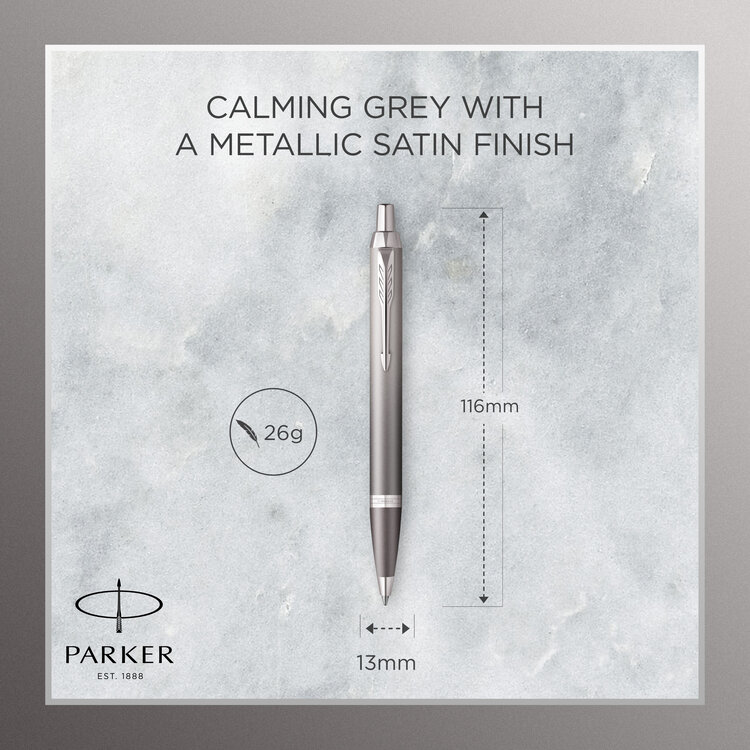 Parker ballpoint IM  Rituals - grijs