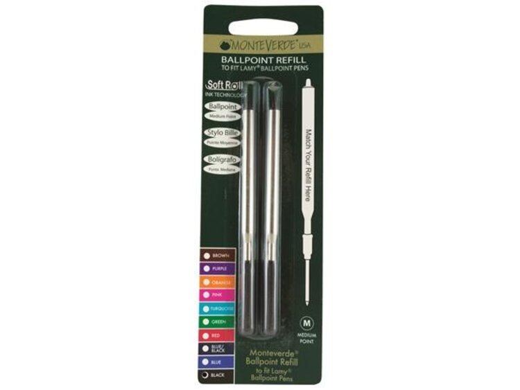 Monteverde Lamy ballpoint vullingen (M) (2 stuks)
