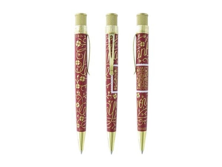 Retro 51 ballpoint US Mail thank you - soft maroon