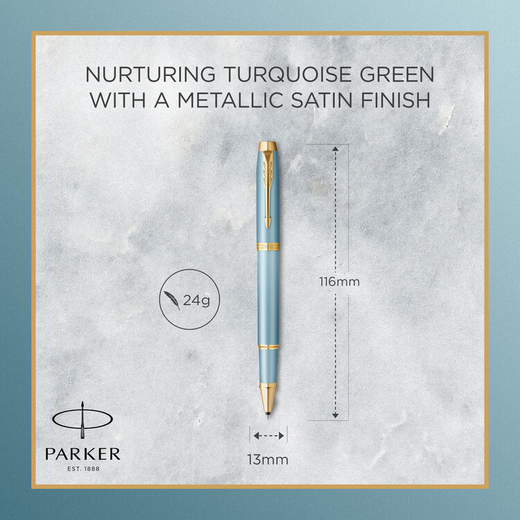 Parker rollerball pen IM Rituals - turquoise