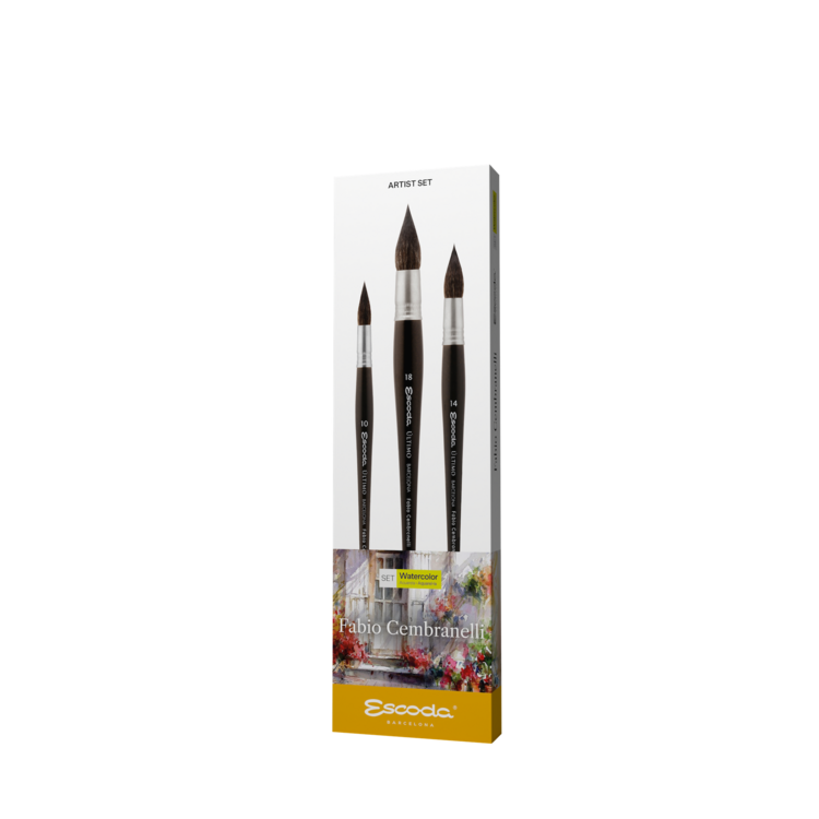 Escoda Artist aquarel penselen set Fabio Cembranelli (8607-1)