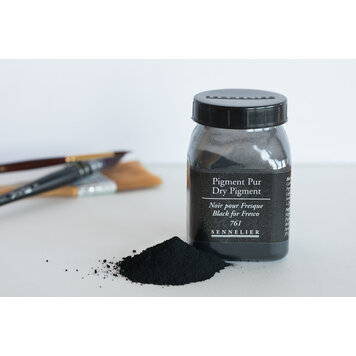 Sennelier 761 black for fresco 35  gram - Pigment Pur