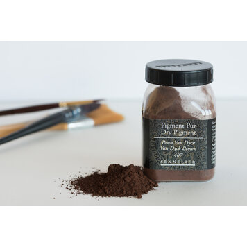 Sennelier 407 Van Dyck brown 100  gram - Pigment Pur