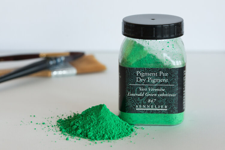 Sennelier 847 smaragd (Veronese) groen hue 180 gram - Pigment Pur