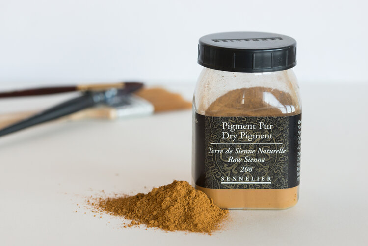 Sennelier 208 sienna naturel 120 gram - Pigment Pur