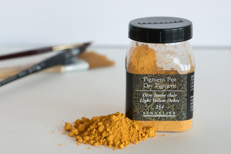 Sennelier 254 gele oker licht 110 gram - Pigment Pur