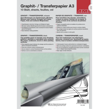 AMI grafietpapier zwart A3