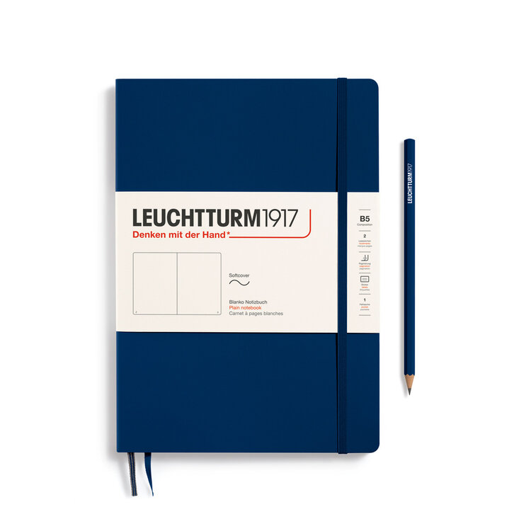 Leuchtturm1917 notebook (softcover) B5 - plain Composition