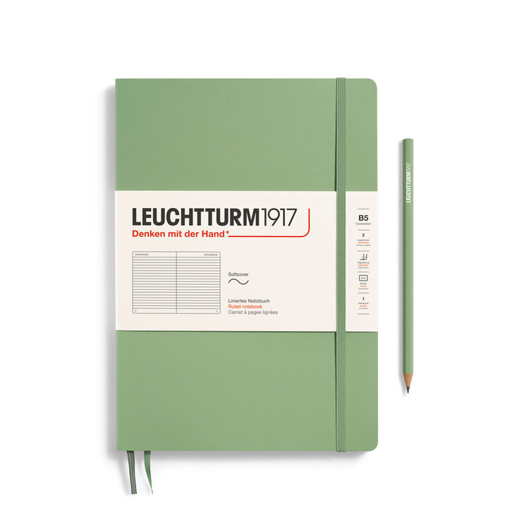 Leuchtturm1917 notitie boek (softcover) B5 - ruled Composition