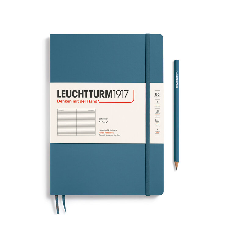 Leuchtturm1917 notitie boek (softcover) B5 - ruled Composition