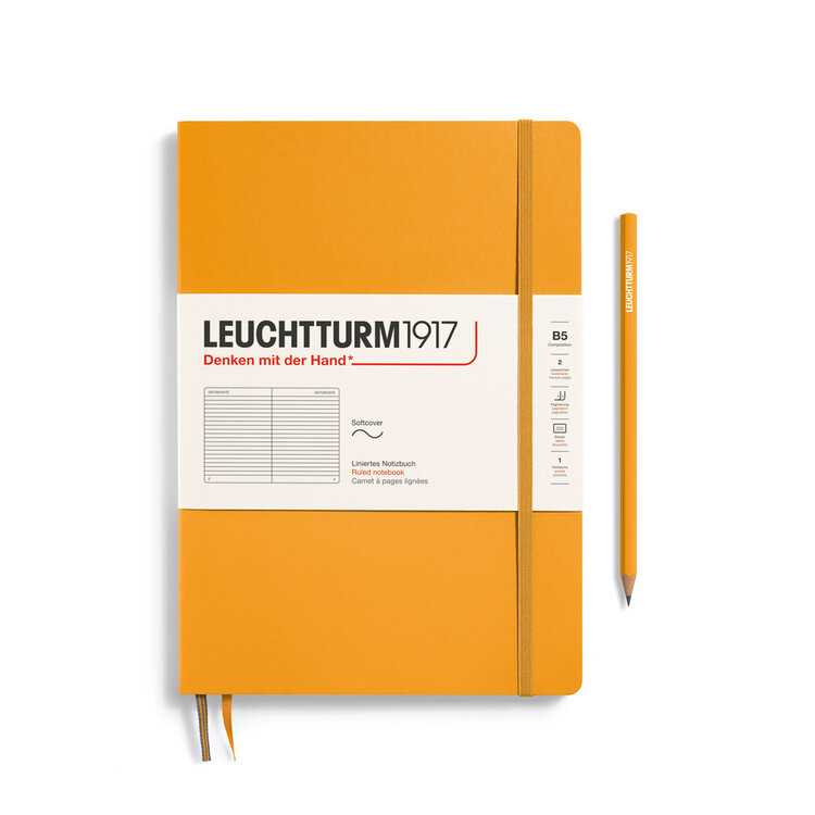 Leuchtturm1917 notitie boek (softcover) B5 - ruled Composition
