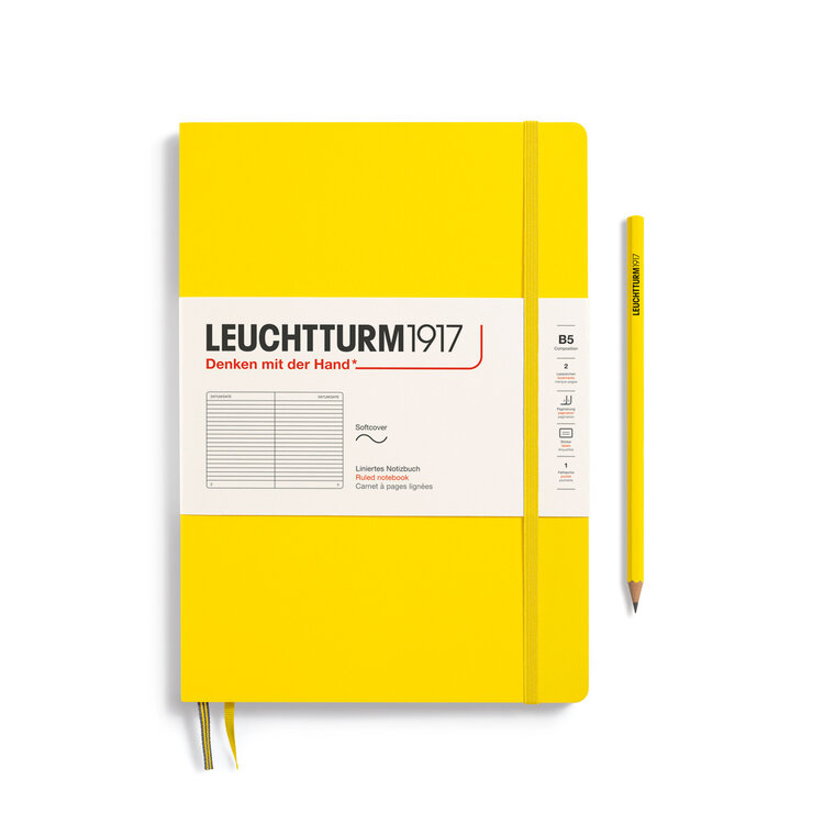 Leuchtturm1917 notitie boek (softcover) B5 - ruled Composition