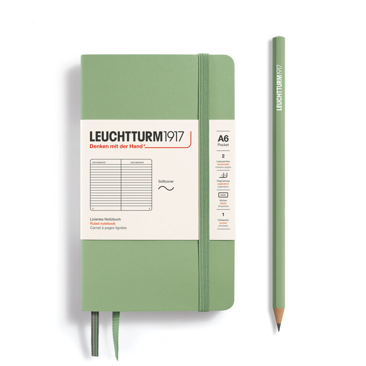 Leuchtturm1917 notebook A6 (softcover) - ruled pocket