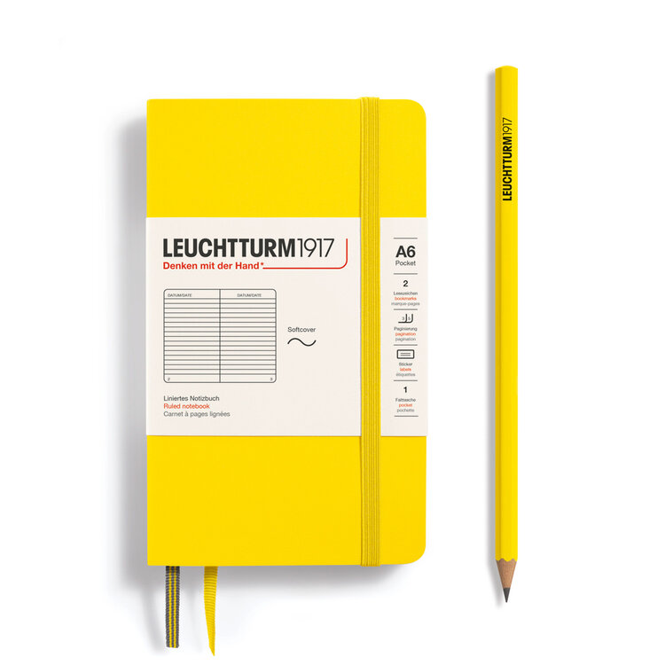 Leuchtturm1917 notebook A6 (softcover) - ruled pocket