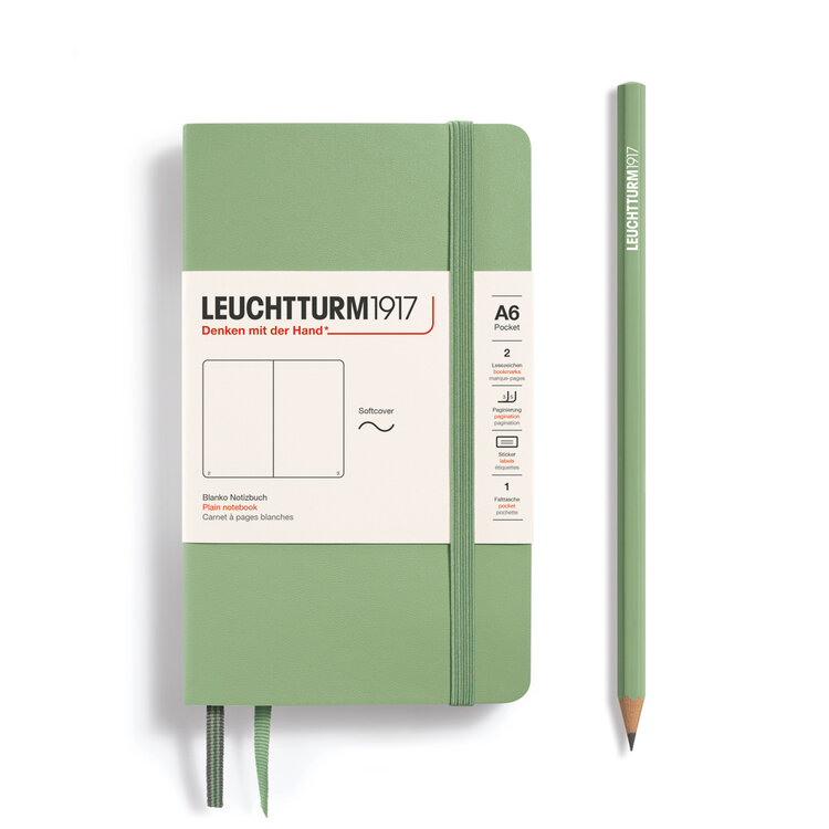 Leuchtturm1917 notebook A6 (softcover) - plain pocket
