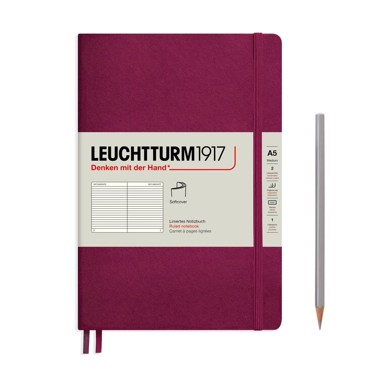Leuchtturm1917 notitieboek A5 softcover - ruled