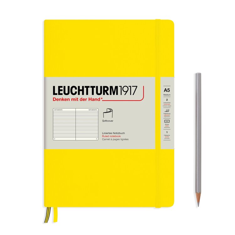 Leuchtturm1917 notitieboek A5 softcover - ruled
