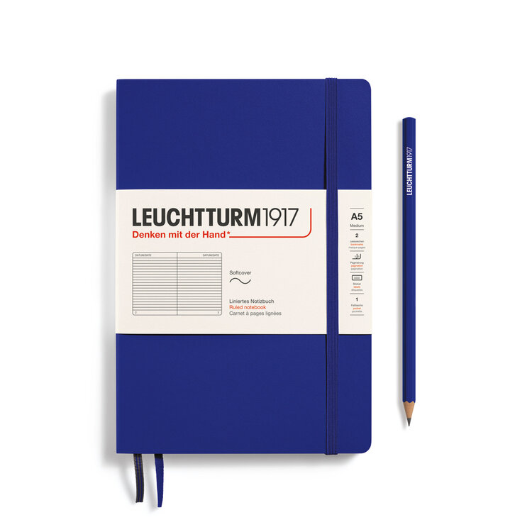 Leuchtturm1917 notitieboek A5 softcover - ruled