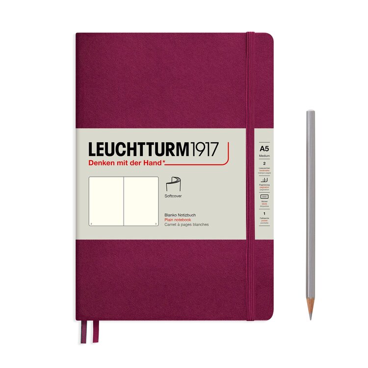 Leuchtturm1917 notitieboek A5 softcover - plain