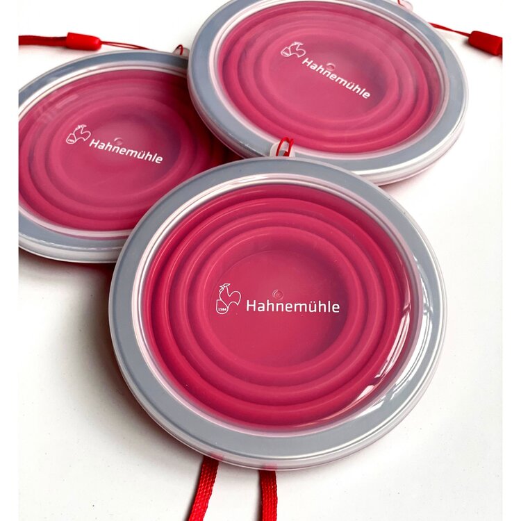Hahnemühle aquarel waterbeker met deksel