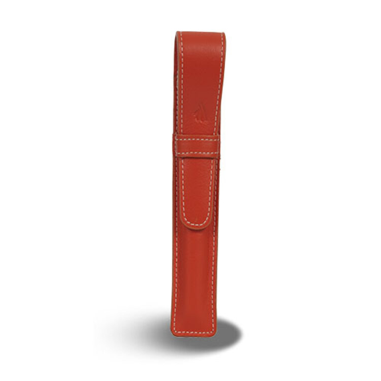 Récife Paris lederen etui met omslag riviera ORANJE - (1p.)