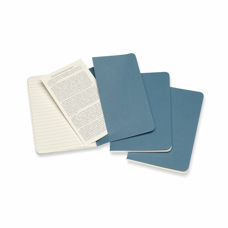 Moleskine Cahiers collection - set 3 journals (brisk blue)