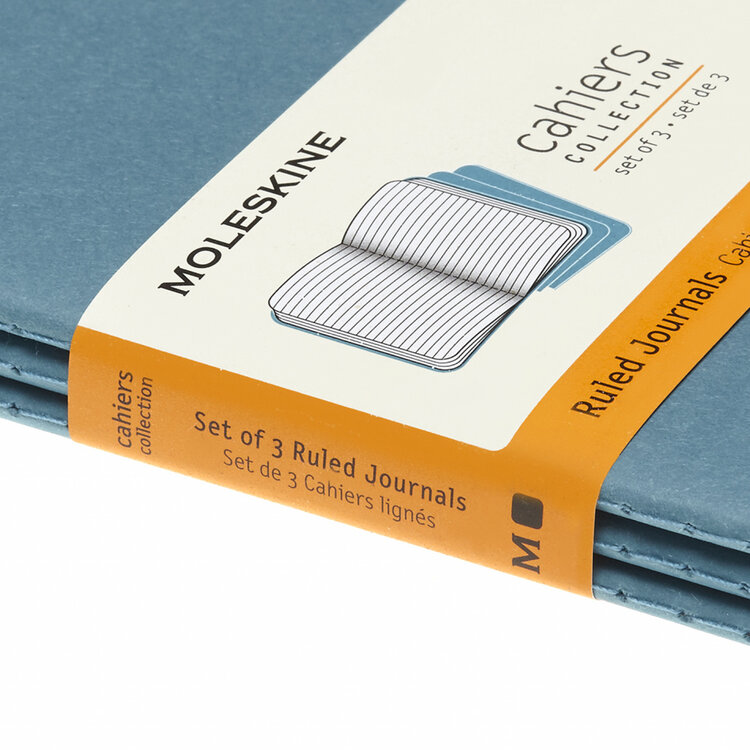 Moleskine Cahiers collection - set 3 journals (brisk blue)