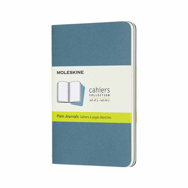 Moleskine Cahiers collection - set 3 journals (brisk blue)