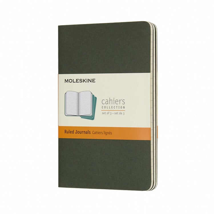 Moleskine Cahiers collection - set 3 journals (myrtle green)