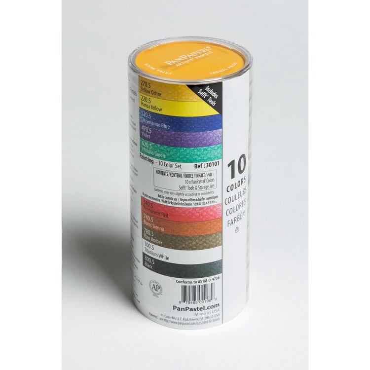 PanPastel (Golden) painting set (10) + sofft tools