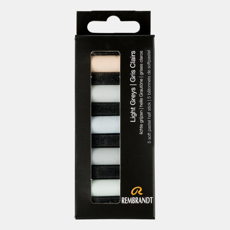 Rembrandt softpastels Light Greys (5)