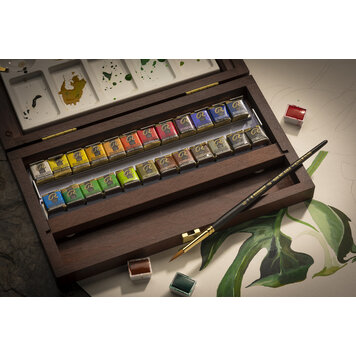 Rembrandt watercolourbox Traditional kist met 24 napjes