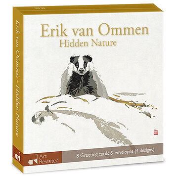 Art Revisited hidden nature - mapje met 8 kaarten Erik van Ommen