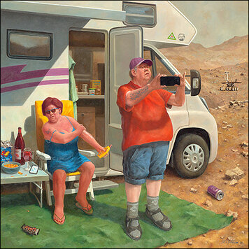 Art Revisited Marius van Dokkum - weekendje Mars