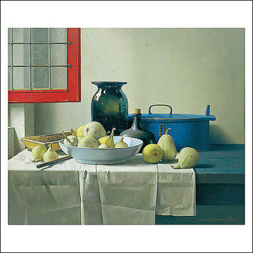 Art Revisited Henk Helmantel - stilleven met open raam Rembrandts atelier