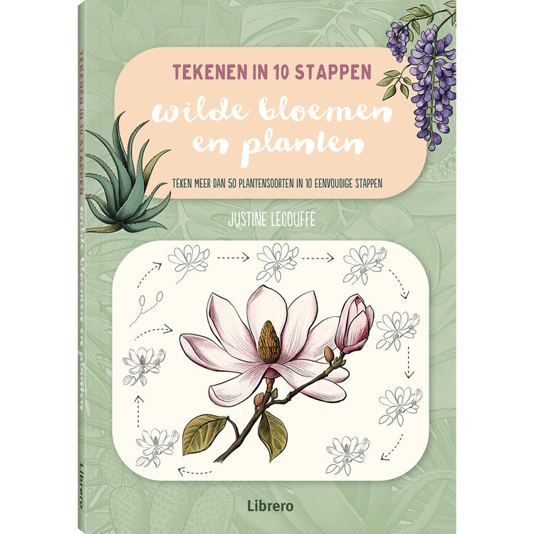 Librero boek Wilde bloemen en planten (tekenen in 10 stappen) - Justine Lecouffe