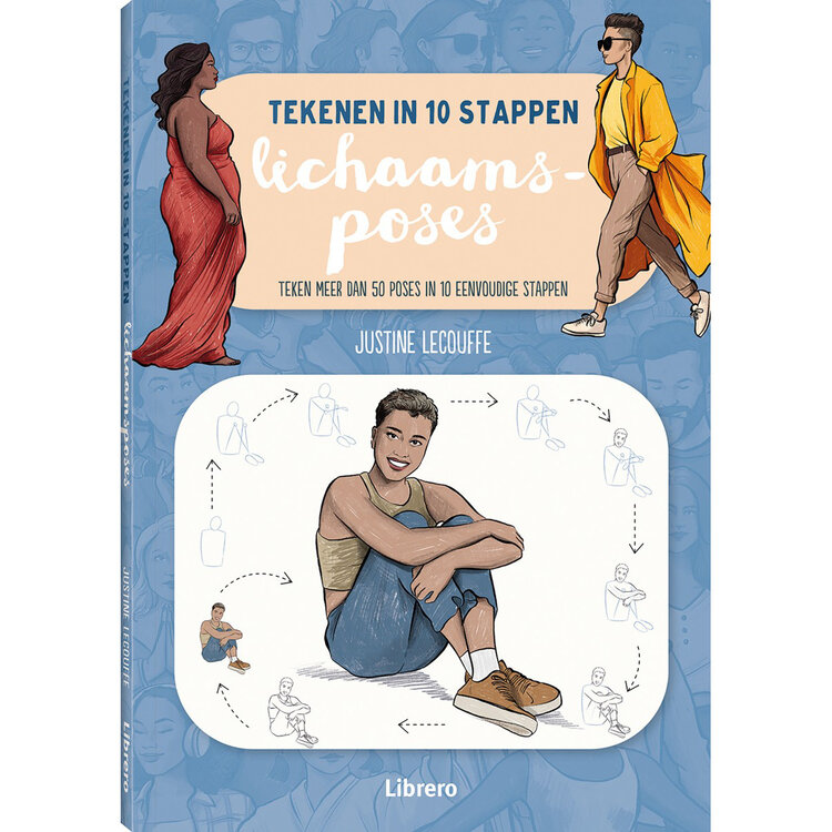 Librero boek: lichaamsposes (tekenen in 10 stappen) - Justine Lecouffe